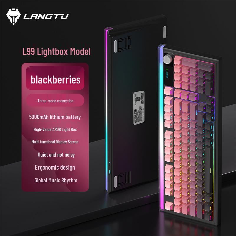 Langtu L99 Silent Three-Mode Side-Engraved Gradient Office Membrane Keyboard