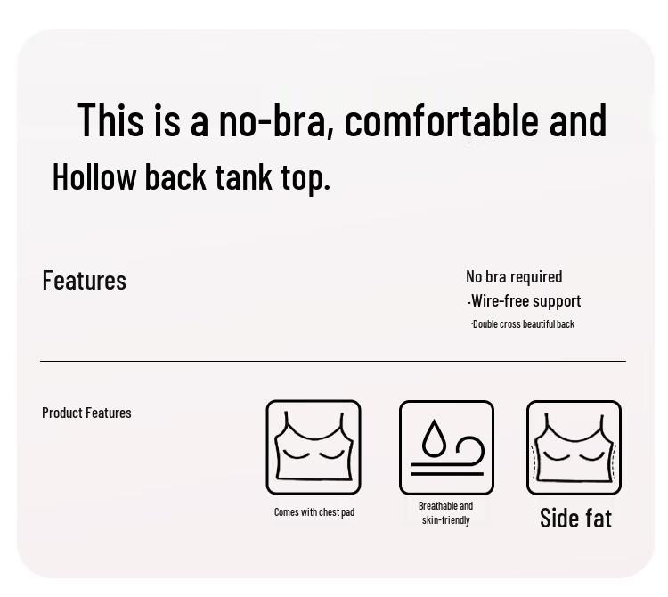Oudifen Seamless Wireless Camisole Bralette