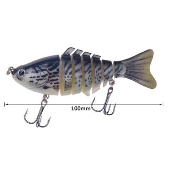 10cm Multi Jointed Fishing Artificial Lifelike Lure Wobbler Swim Bait Tackle