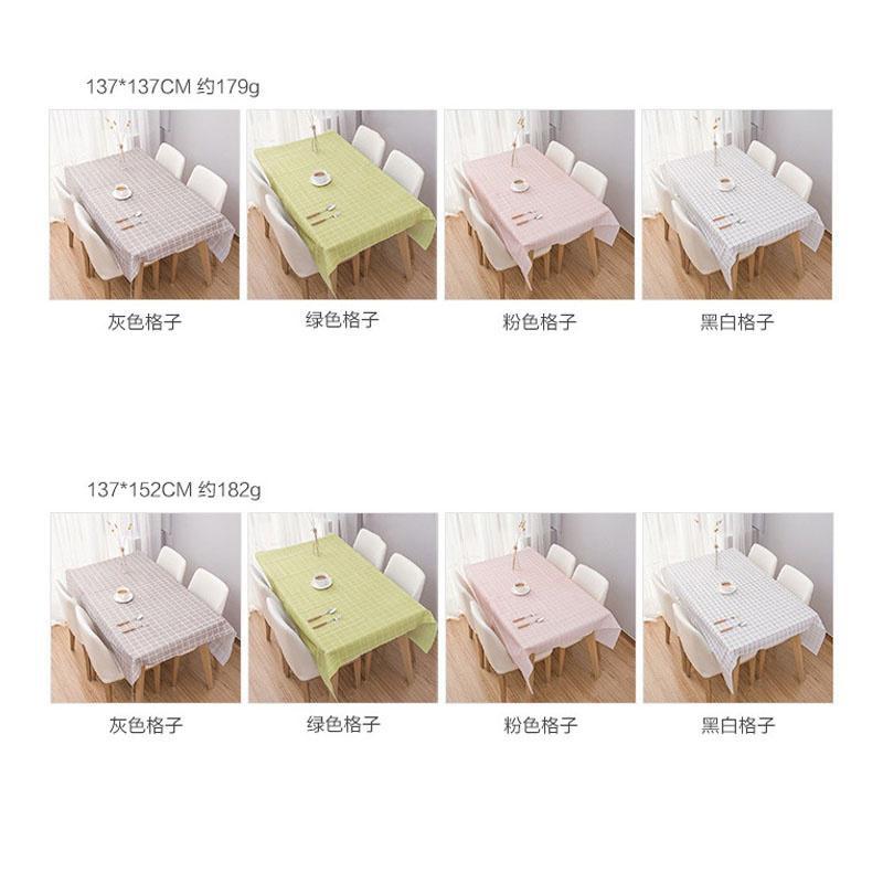 1PCS Home Waterproof Tablecloth Easy To Clean The Living Room Table Oil-proof Anti-scalding PVC Table Cloth