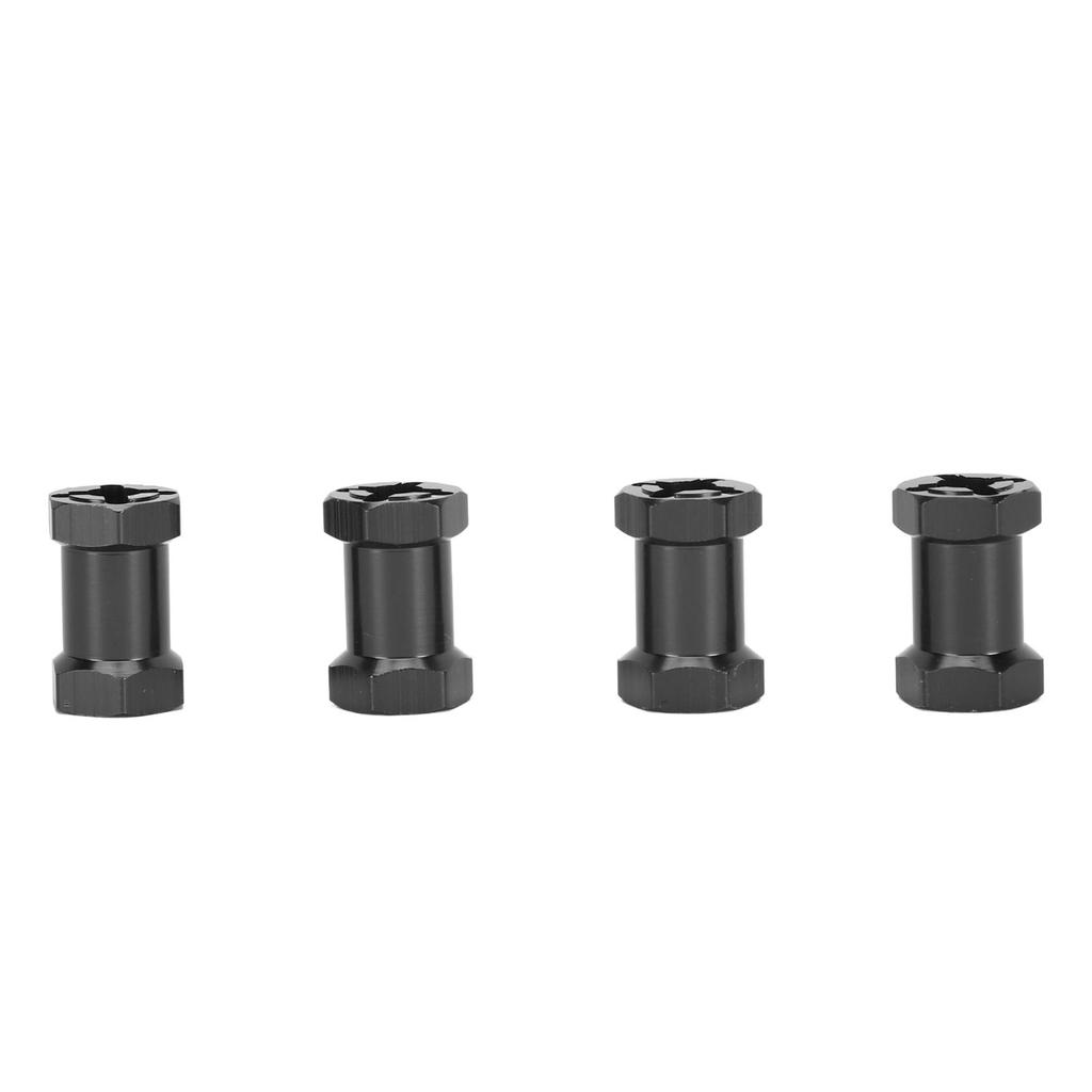 4PCS 12mm Hex Hub Adapters with Nuts Aluminum Alloy Wheel Hub Extension Adapter for 1Celsius10 RC Car 20mm Length