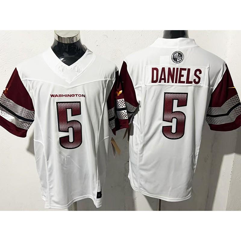Mens Washington Commanders NFL Training Jersey - Daniels McLauren Taylor 5 17 21 Embroidered Football Uniform Top