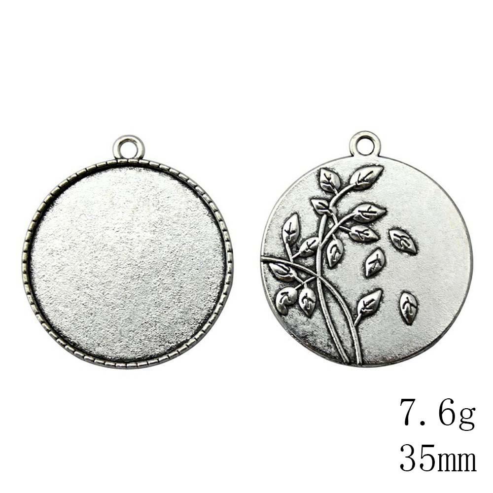 New Year's Day Accesories Fit Round 30-35mm Glass Cabochon Base Setting Tray Accessories Parts Souvenir Accessory Parts