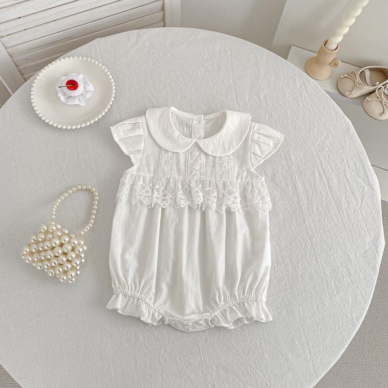 Girls' French Floral Smocked Sleeveless Dress & Baby Bodysuit Set for Sisters