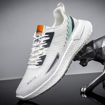 Buty sportowe latające tkane oddychające siateczkowe buty w stylu casual 2023 nowe męskie buty lekkie proste sportowe buty do biegania na wszystkie mecze