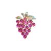 Elegant Purple Grape Brooch: High-End Women's Jacket Pin and Corsage Accessory