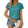 Women's Summer V-neck Raglan T-shirt Short Sleeved Top for Women Shirt