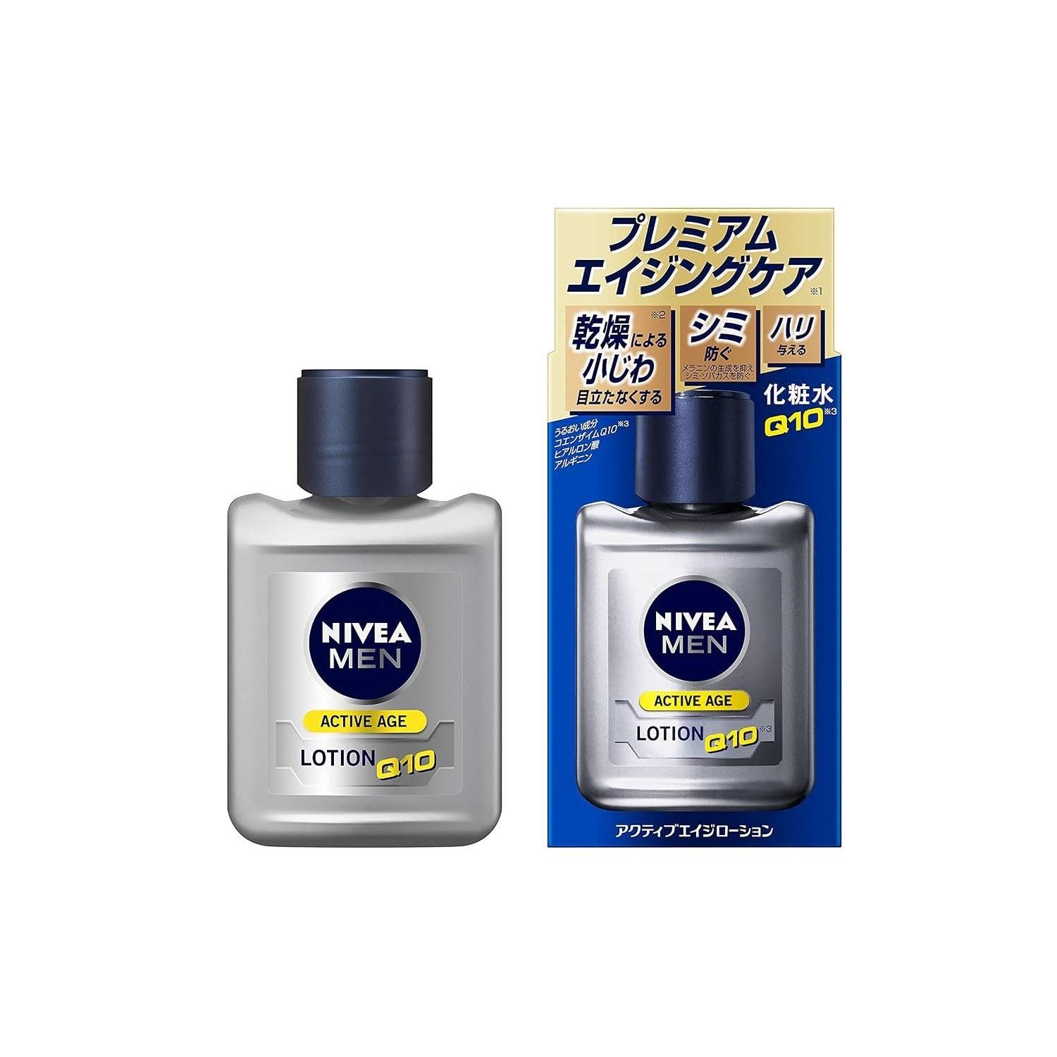 Nivea Men Лосьон Active Age для мужчин Обеспечивает упругость Сияние Предотвращает пигментные пятна веснушки Без спирта Без отдушек 110 миллилитров (х 1)