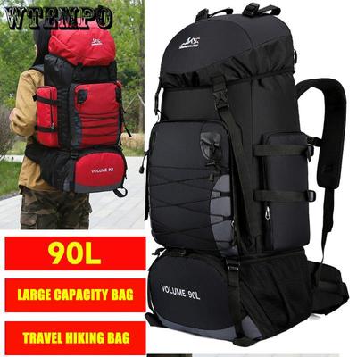 Velký kempingový batoh cestovní taška o objemu 90 l Pánské ženy Zavazadla Turistika Tašky přes rameno Outdoor Horolezectví Treking Muži Cestovní taška