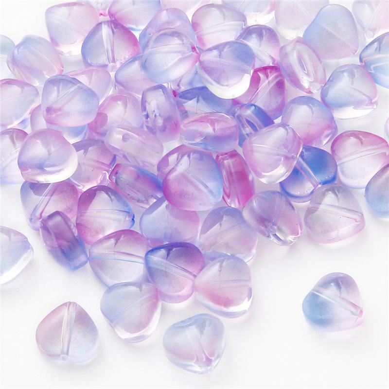 10-Piece Pentagram & Heart-Shaped Beads Set for DIY Necklaces & Bracelets