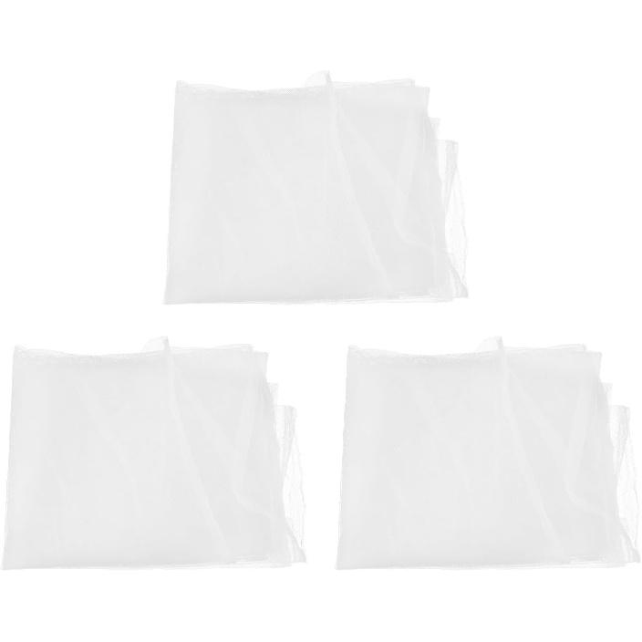 Wakauto Needle Felting Pad 3pcs White Wet Net Felting Handmade DIY Nylon Mesh Cloth Felt Needle Netting Felting Tool for Home Handwork Crafts