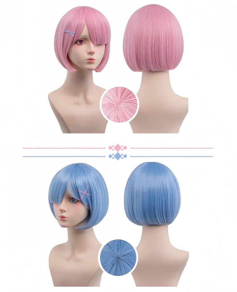 Cosplay Deluxe Edition Rem Cosplay Maid Stage Chinese School Starting Life In Another World Maid Ram Rem Both [Nou-satsu] ReZero Costume, Outfit,