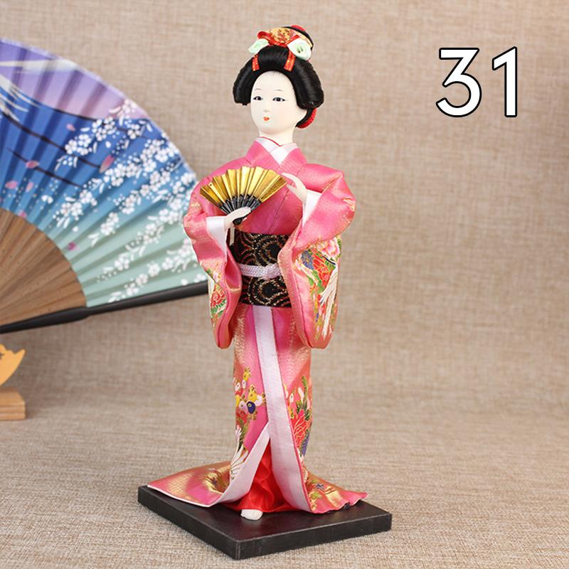 Krásné japonské figurky gejš Panenky s krásným kimonem Domácí dekorace na plochu Miniatury Kolekce ozdob z gejš Dárek