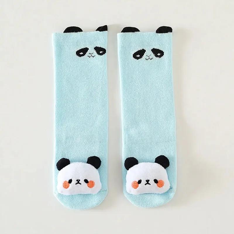 Baby Winter Cartoon Long Sock 3D Animal Over-the-Knee Cotton Socks for Boys and Girls Non-Slip Toddler Socks Christmas Gift