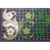Stampo per stencil in carta per goffratura, fustellatura in metallo con foglie di fiori