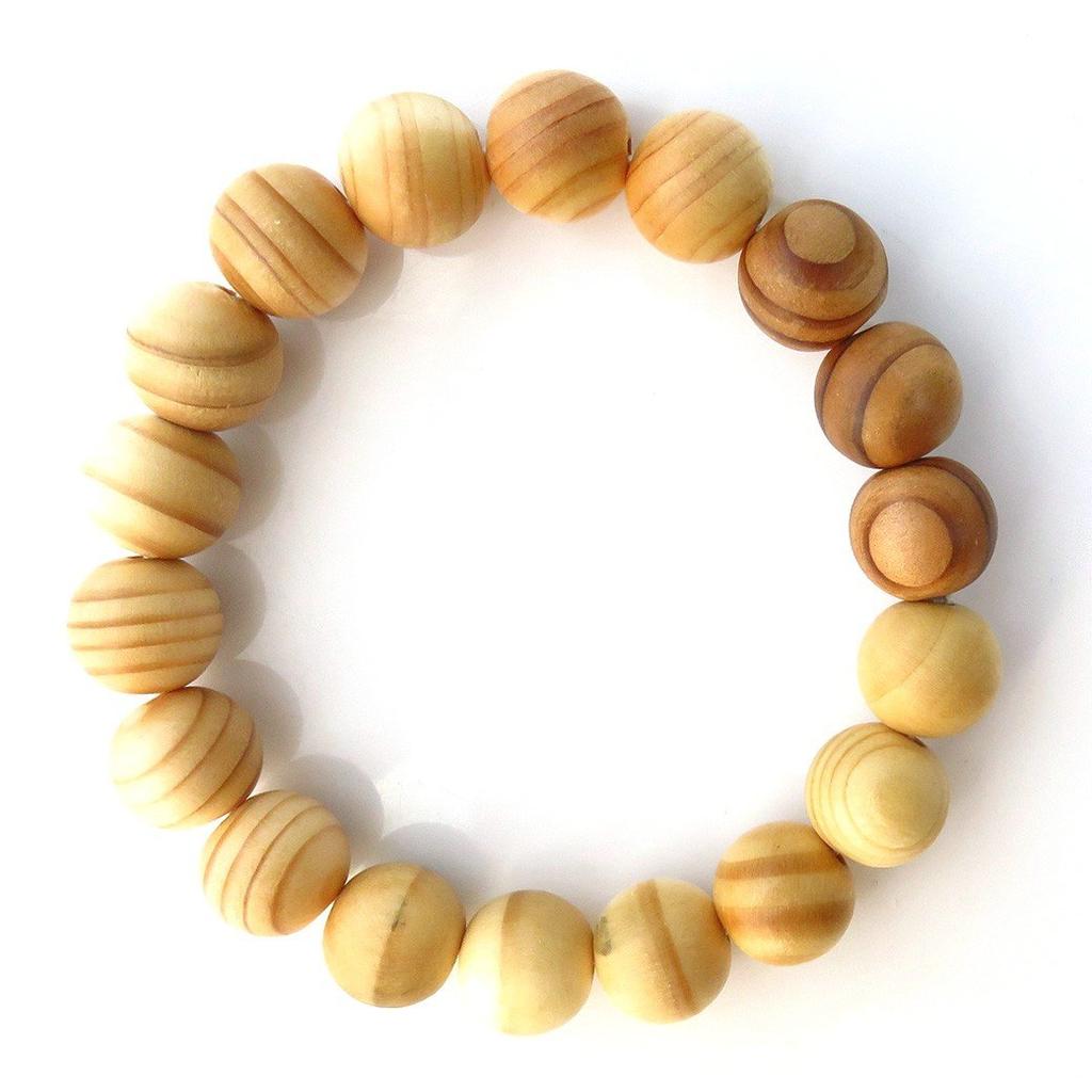 Góra Koya Rikuboku z Drewnem Świat Buddyjski Modlitewny Kamień Naturalnej Mocy [ZŁOTY KAMIEŃ] Bransoletka, 11mm, Pudełko, Dziedzictwo, Koraliki, Kamień,