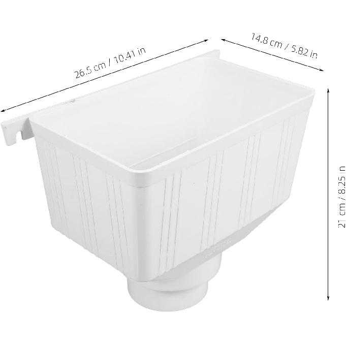 DOITOOL Gutter Connector, Gutter Downspout Adapter, Rain Gutter Downspout Extensions, Downspout Diverter, Universal Downspout to Drain Pipe