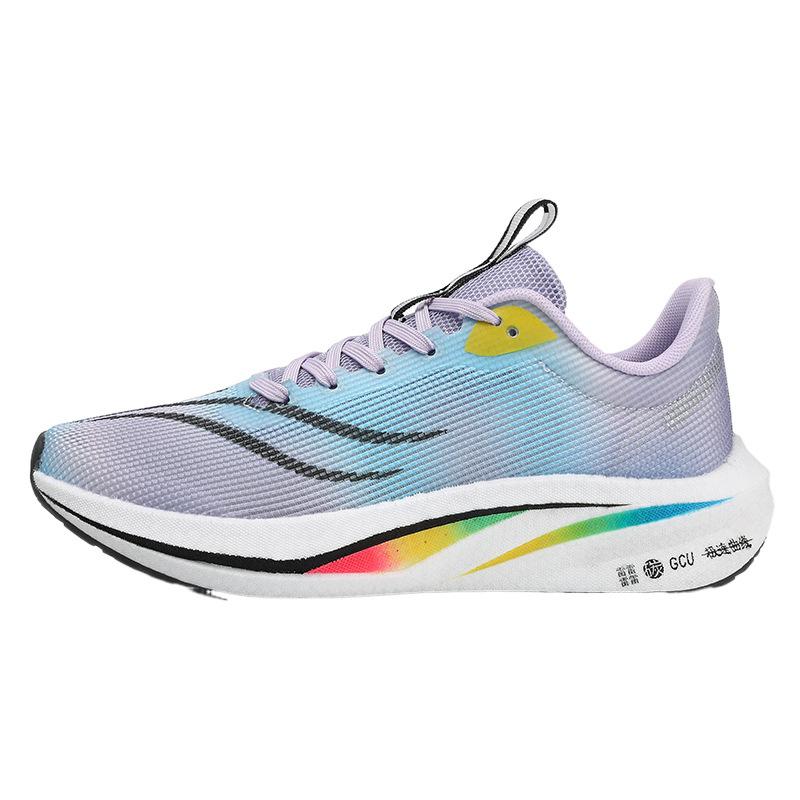 Feidian 4C Carbon Board Running Shoes Popcorn High-quality Running Shoes Luminous Casual Shoes Men's and Women's Sports Shoes Ultra-light and Breatha