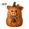 Farm Themed Home Accessories Rustic Farmhouse Felt Animal Ornaments, Cute Cow/Pumpkin/Rooster Figurines, Decorative Handmade Animals Kitchen