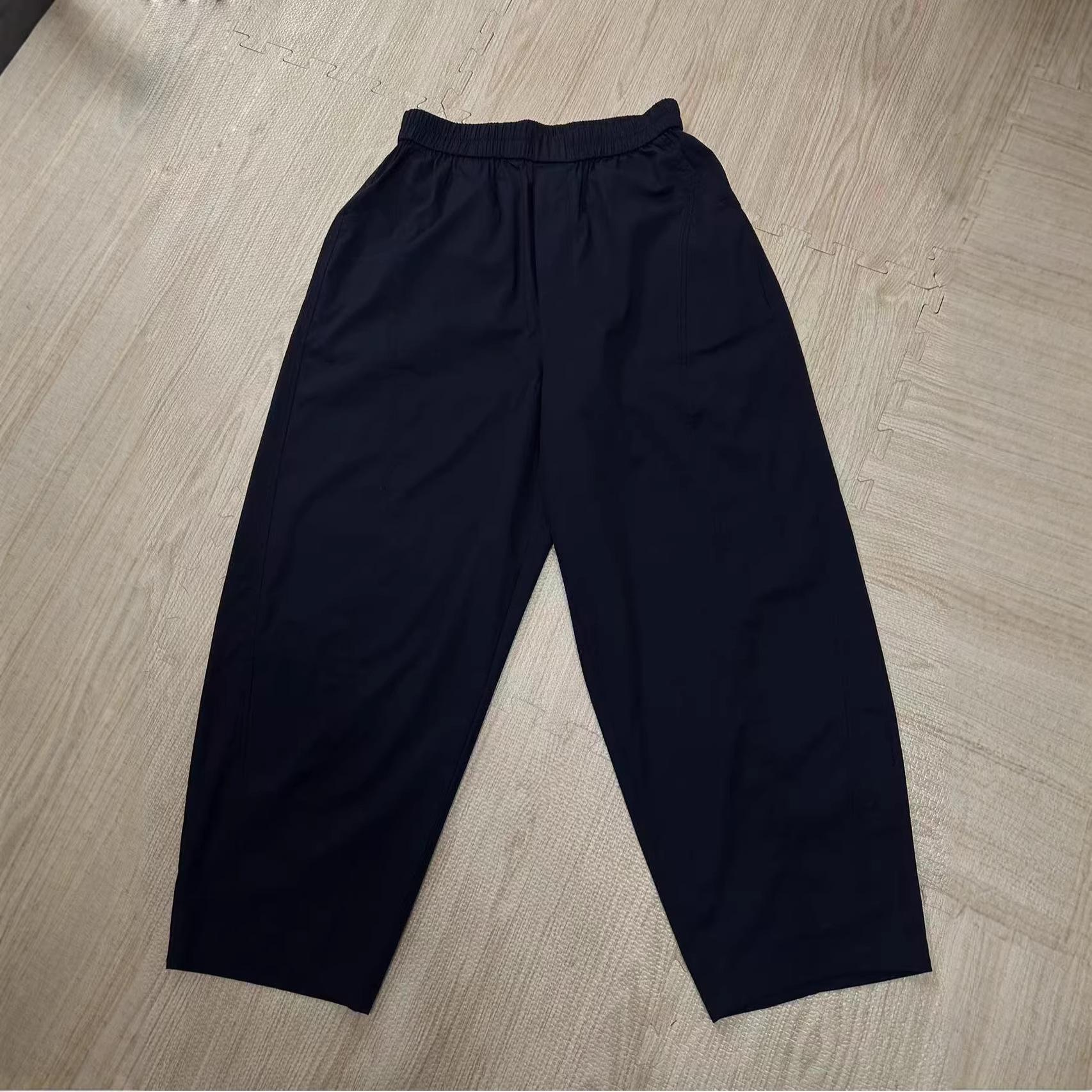 Women s Loose Fit 9-Point Yamamoto Balloon Pants - Spring/Summer Casual Large темно-синий