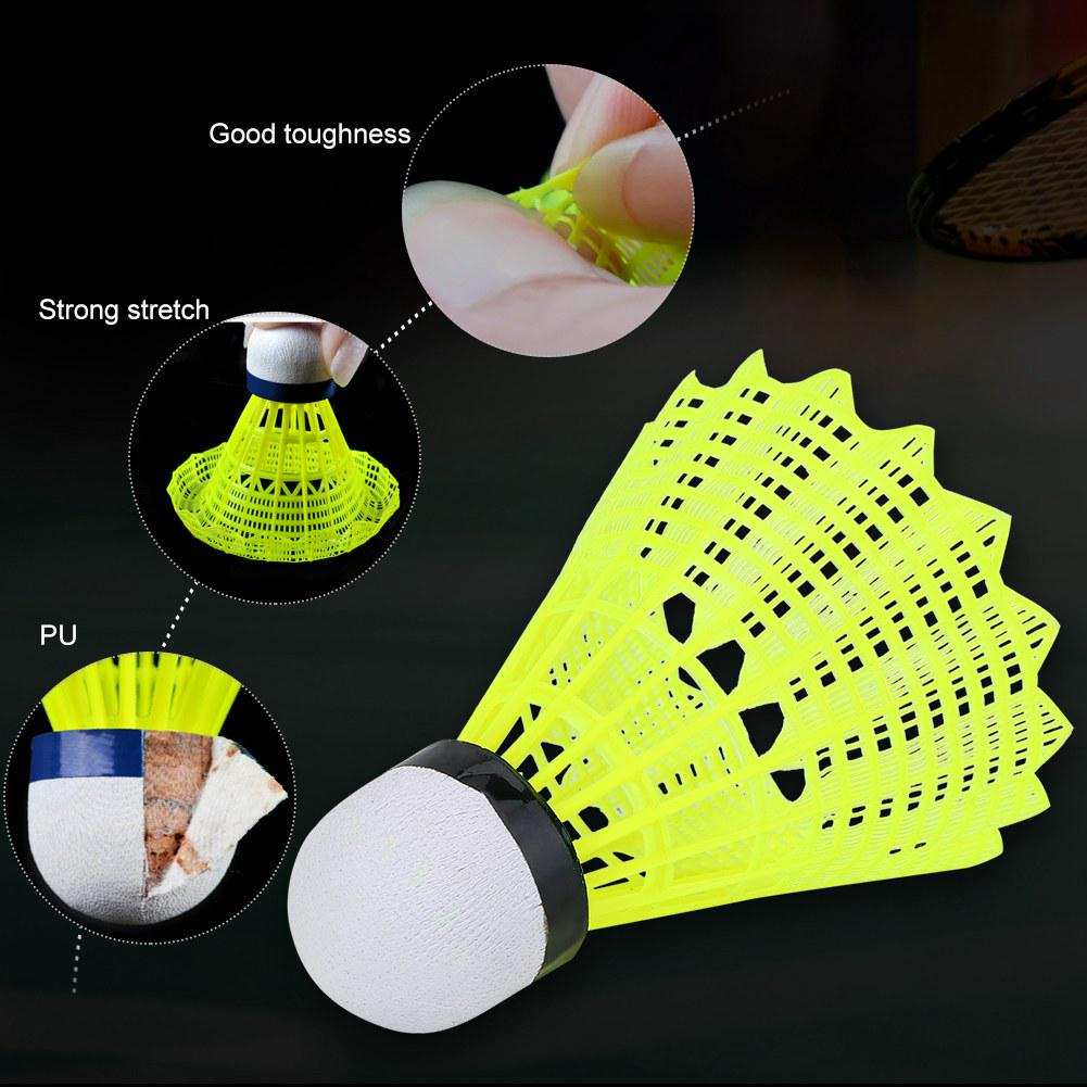 Lightweight Nylon Badminton Shuttlecocks for Indoor and Outdoor Training Set of 6 In Convenient Tube Packaging