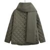 Womens Oversized Quilted Cotton Puffer Coat With Scarf Collar Casual Streetwear Winter Jacket