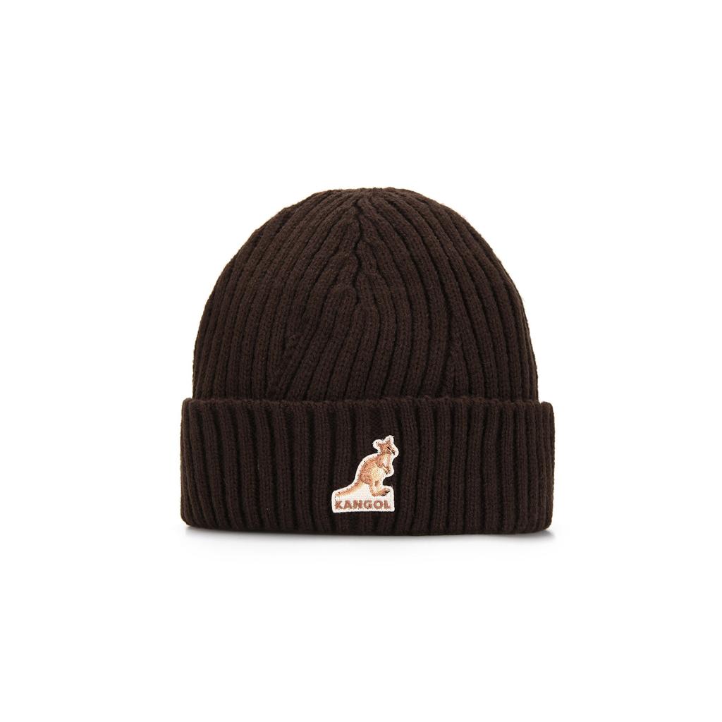 KANGOL Patch Logo Beanie 3673 Brown