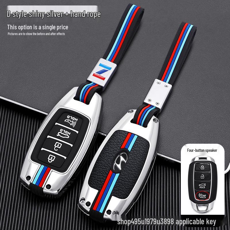 Elantra Key Case for Hyundai: Metal Shell for Mistra/Festa/ix35 Models 2022