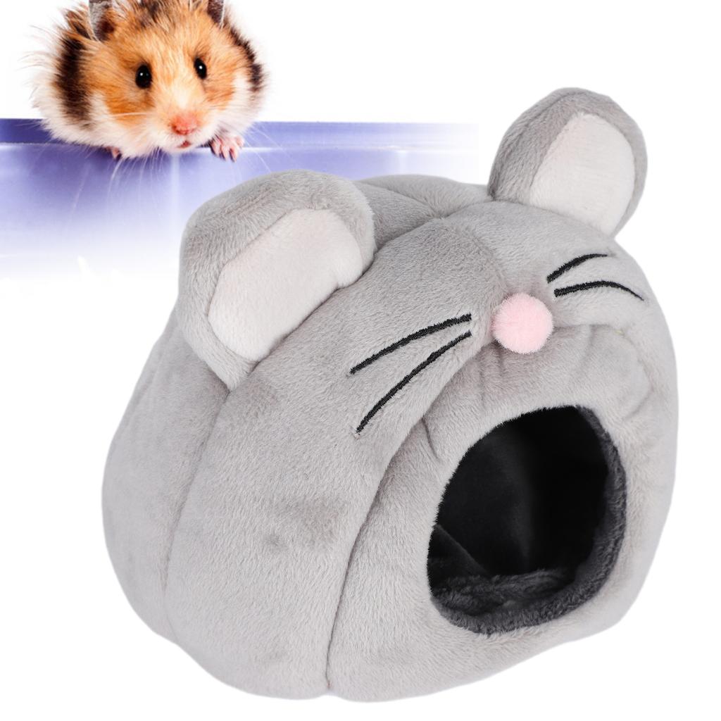 Mouse Shaped Lovely Small Pet Sleeping House Soft Nest Warm Bed Cage for Hamster