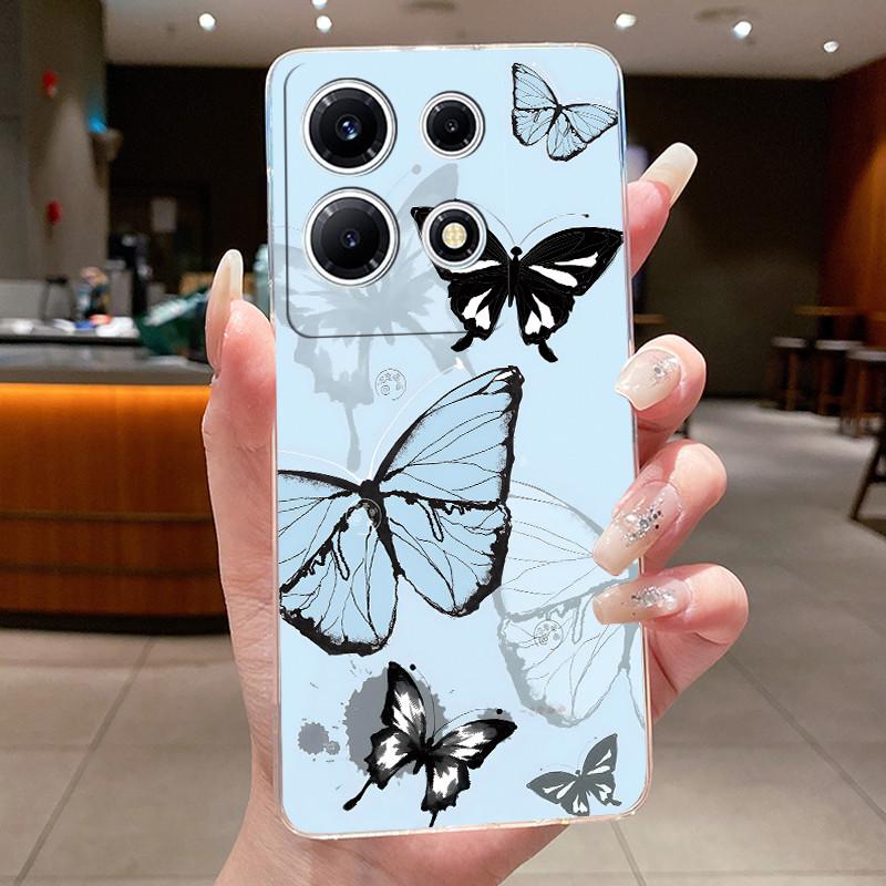 For Infinix Note 30 VIP Phone Case X6710 Clear Silicone Soft Cover For Infinix Note 30 VIP Fashion Flower Cases Note30 VIP Coque