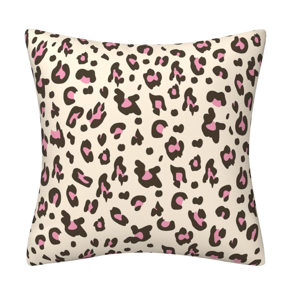 

Abstract Leopard Print Texture Short Plush Pillowcase Home Decoration Pillowcase Living Room Sofa Cushion Cushion Cover 45*45cm