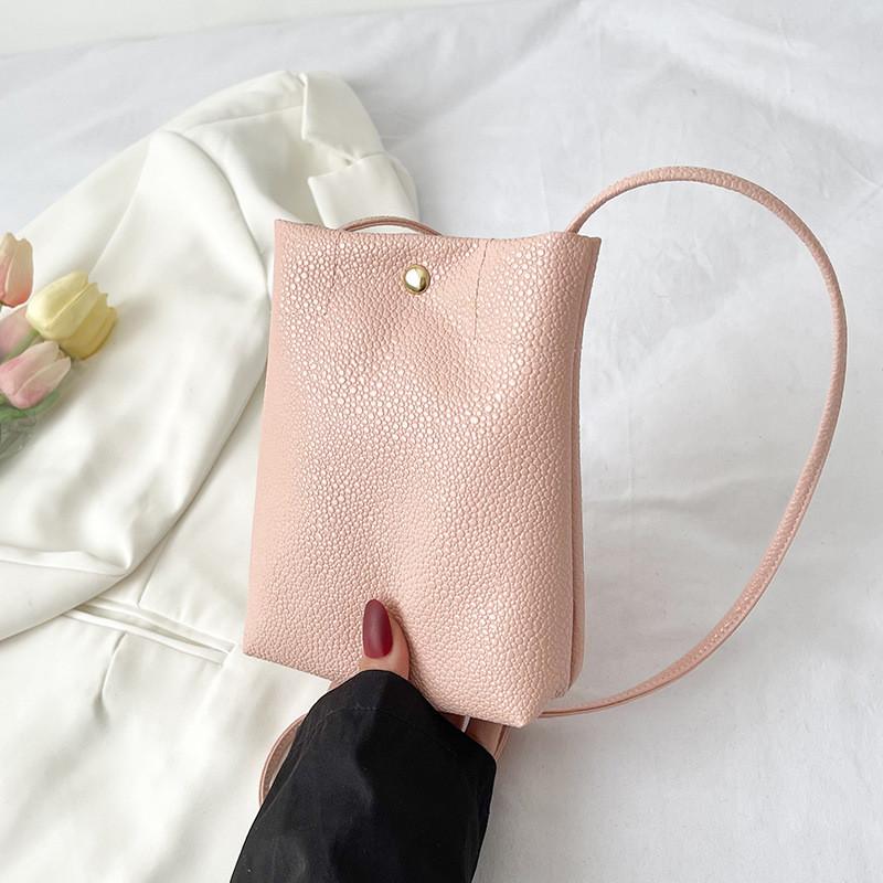 Trendy Mini Crossbody Bag 2022 Spring Fashion Simple Pure Color Small Square Bag