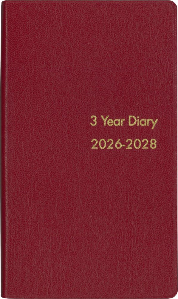 Hakubunkan 2026 160 January Three-Year Planner, Red, No. (Starts 2026)