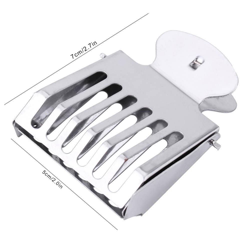 10Pcs Stainless Steel Queen Bee Clip Silver Queen Bee Cage Easy To Use Queen Bee Catcher  Apiculture