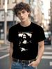 Frank Zappa & The Mothers Mona Lisa Vintage Album Cover T-Shirt - Schwarzes Retro Grafik-T-Shirt