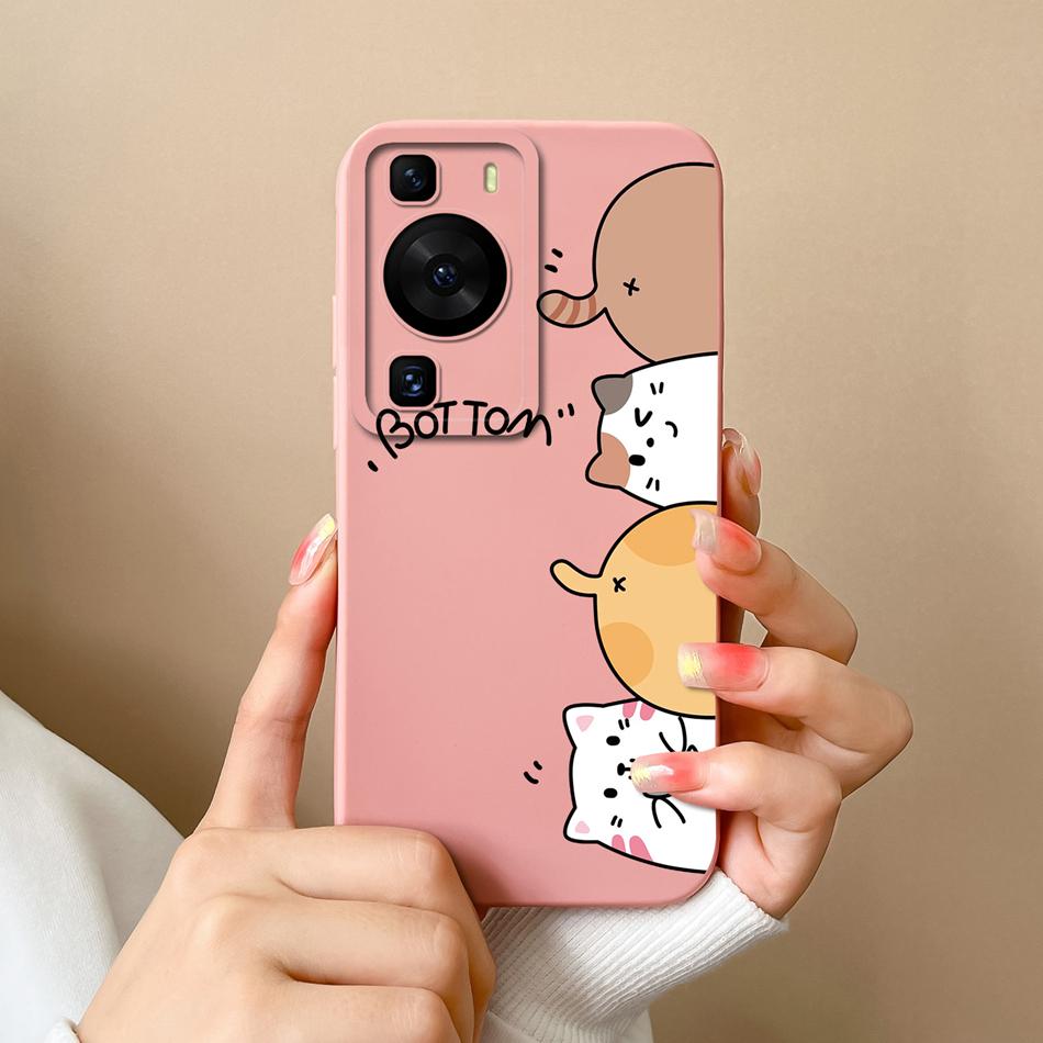 Für Huawei P60 Pro Art Handyhülle Süßes Design Weiche Flüssigsilikon-Rückabdeckung Für HuaweiP60 P 60 Anti-Drop Langlebiger Stoßfänger Funda
