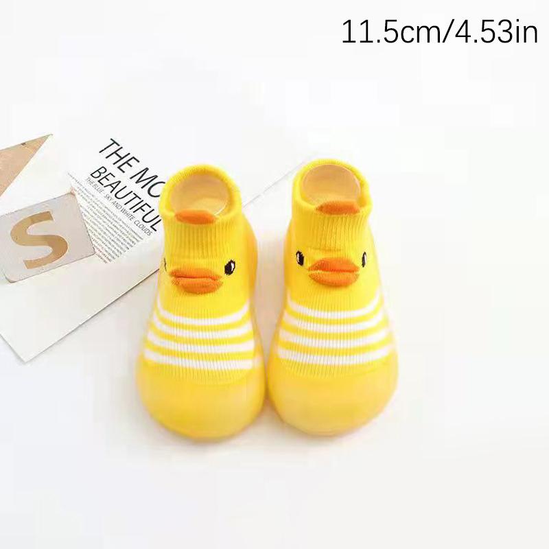 Weiche Baby-Kleinkindschuhe Baby-Kleinkindschuhe Bodensocken Schuhe Cartoon Kinder Rutschfeste Gummisohle Kleinkindschuhe Weich Gestrickt