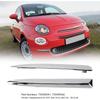 735455041 735455042 Paar Auto Frontstoßstange Obere Zierleiste Chrom Carbon Zierleiste Für FIAT 500 2008‑2015 Frontstoßstange Unterer Kühlergrill Zierleiste