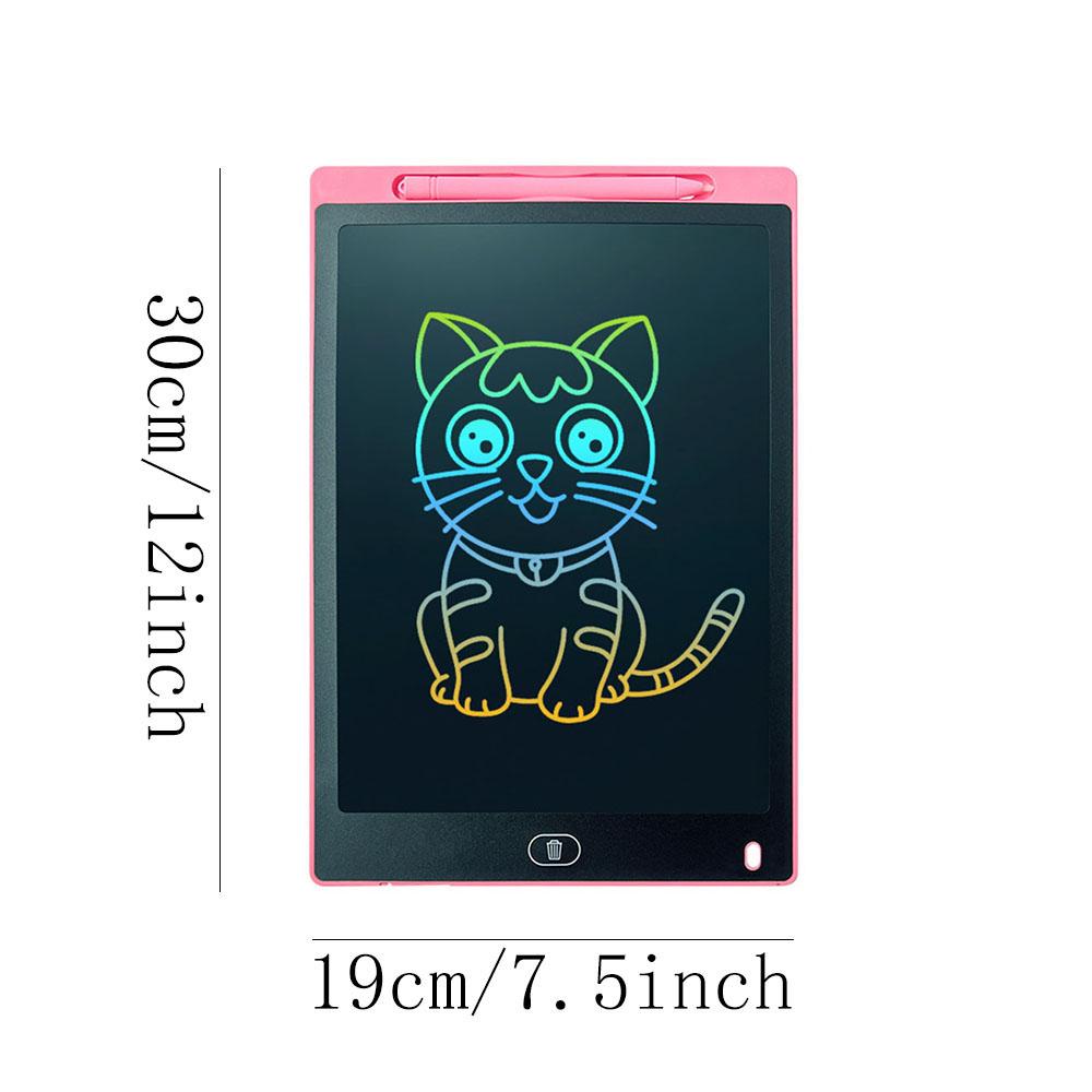 

12-дюймовый красочный планшет для рисования, блокнот для письма, ЖК-дисплей, игрушки для дошкольников, подарок для малышей, доска для рисования, игрушка, электронная доска для рисования 12inch