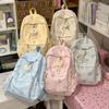 Schoolbag New Ins Wind Cartoon Bear Backpack Female Student Cute Large Capacity Schoolbag Junior High School Student Casual Backpack