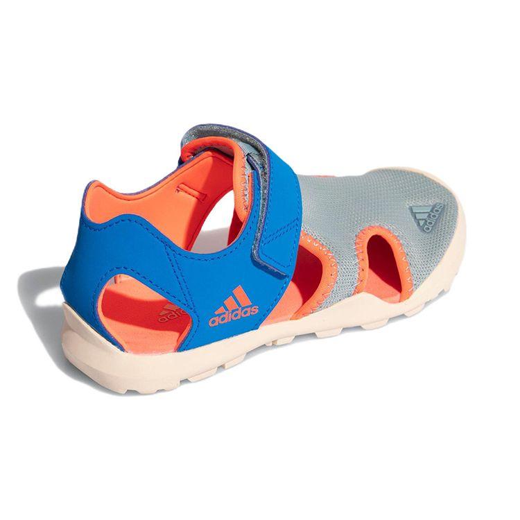Adidas Captain Toey K Comfortable Breathable Kids Sandals Kids Sandals Gray Blue GY5088