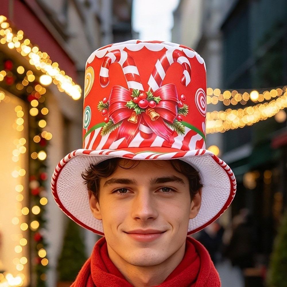 Festive Christmas Bucket Hats Funny Xmas Photo Hat Fashion Santa Claus Hat Winter