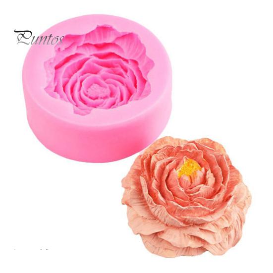 Silicone Flower Mold Chocolate Cake Ice Cubes Food Grade Reusable Non-Stick Floral Pastry Mold Kitchen Baking Gadgets