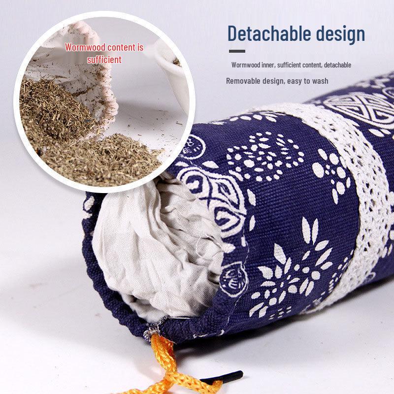 Mugwort Moxa Neck and Back Support Cylindrical Pillow