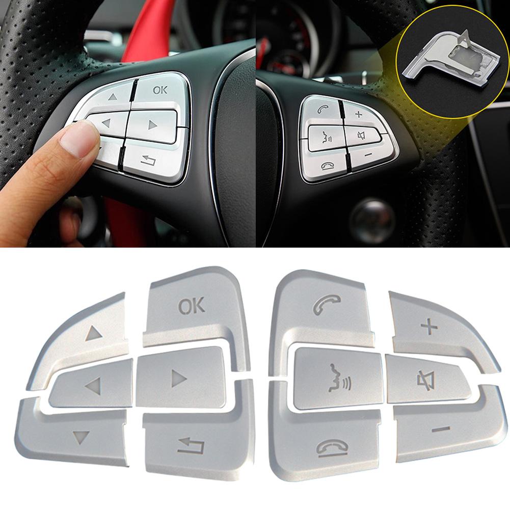 Car Steering Wheel Switch Cover for Mercedes For Benz Custom Fit for A/B/C/E/G Class Upgrade Your Driving Experience