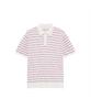 Dagseusyeocheu Cotton Blend Striped Short Sleeve Knit White_Oms1Swts101A1