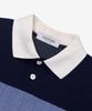 MINDBRIDGE [Couture] Linen-Like Block Color Block Oversized Collared T-Shirt
