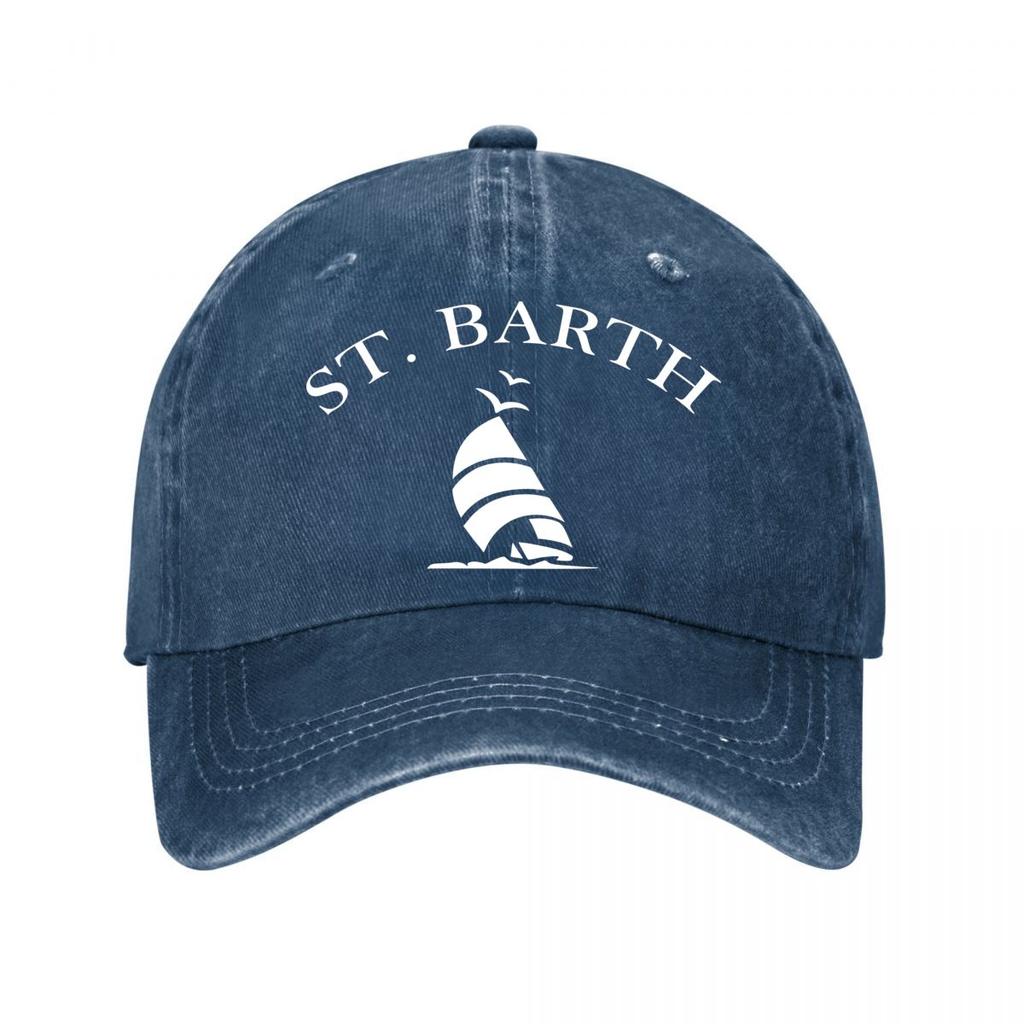 St Barth Segelboot Baseballkappe Gewaschene Baseballkappe