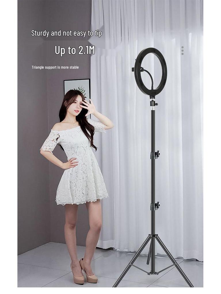 Yingwan Multifunctional Selfie Stick & Tripod with Phone Holder and Fill Light