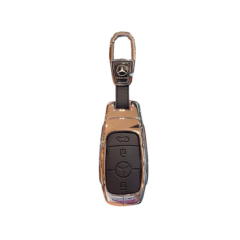 PNR1 Zinc Alloy Car Remote Key Case Cover Shell For Mercedes Benz A C E S G Class GLC CLE CLA GLB GLS W177 W205 W213 W222 X167 AMG